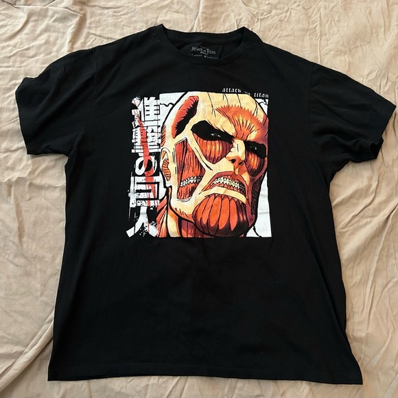 Black Attack on Titan Graphic T-Shirt - Picture 2 of 5